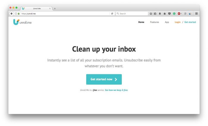 Unsubscribe Newsletter Mails